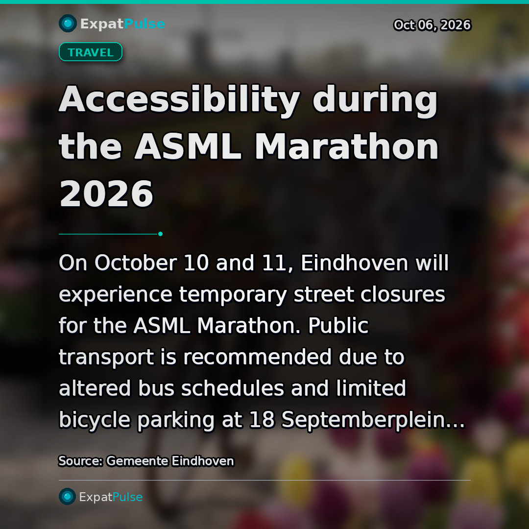 Accessibility during the ASML Marathon 2026
