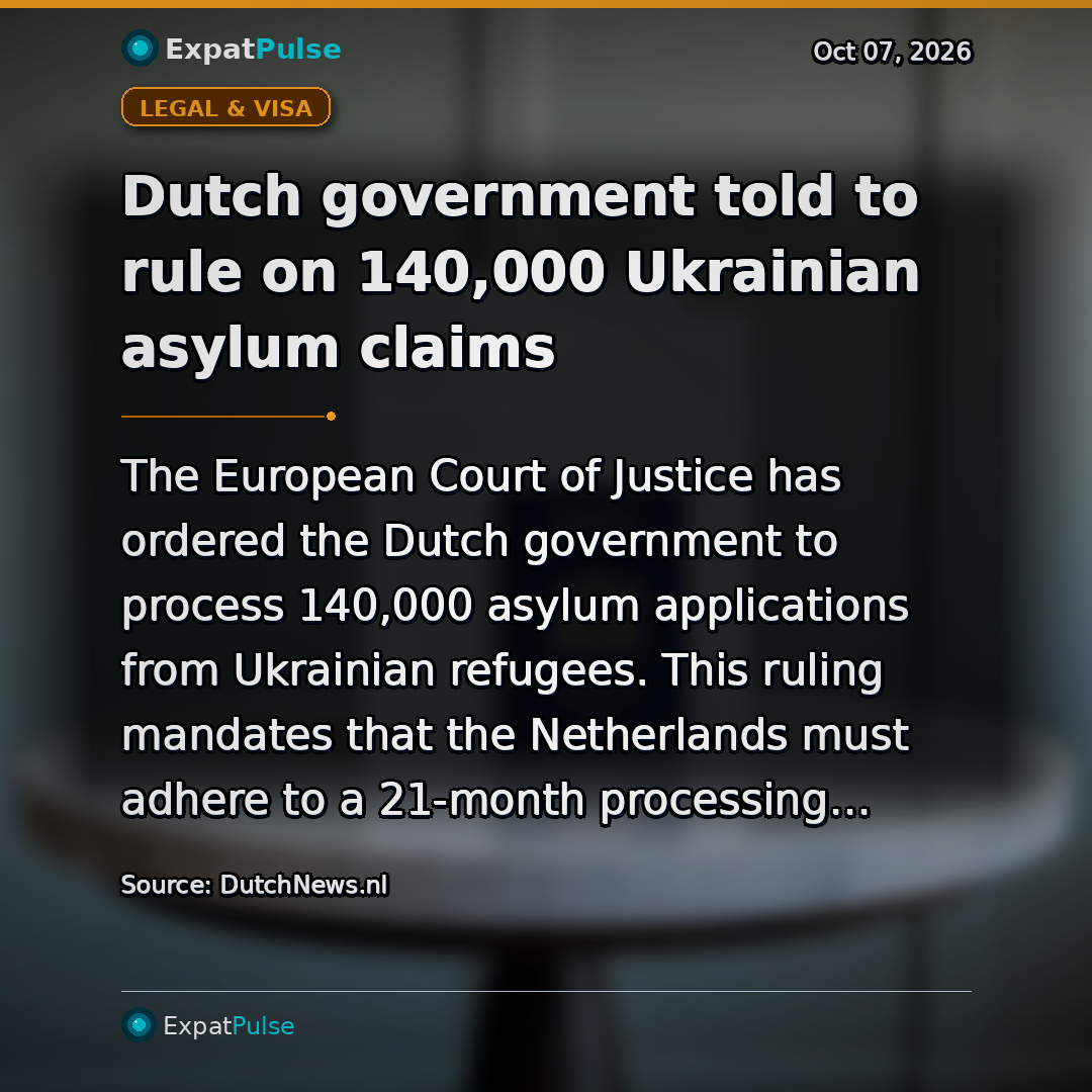 Dutch government told to rule on 140,000 Ukrainian asylum claims