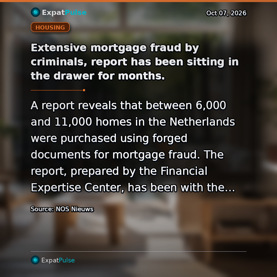Extensive mortgage fraud by criminals, report has been sitting in the drawer for months.