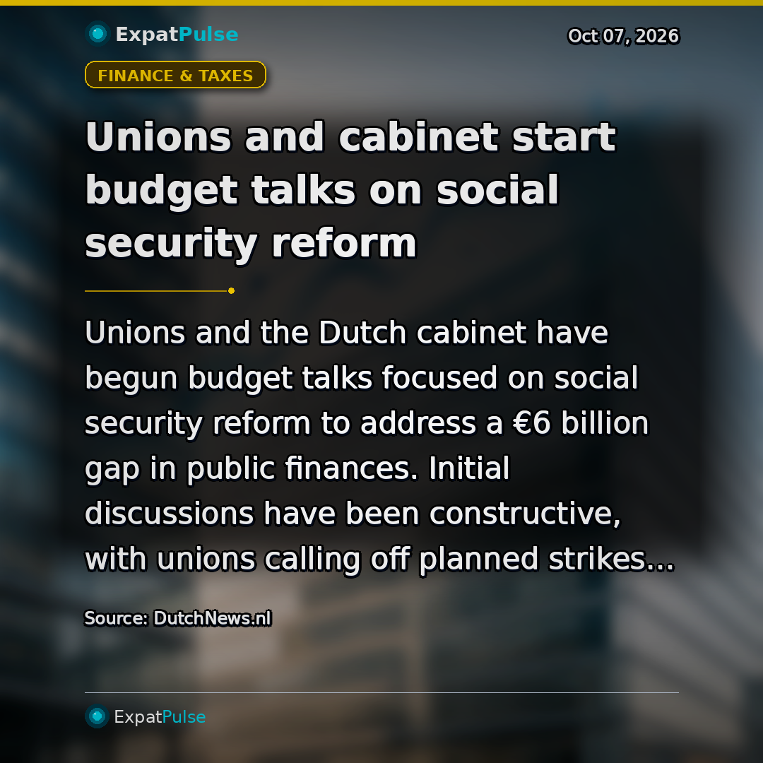 Unions and cabinet start budget talks on social security reform