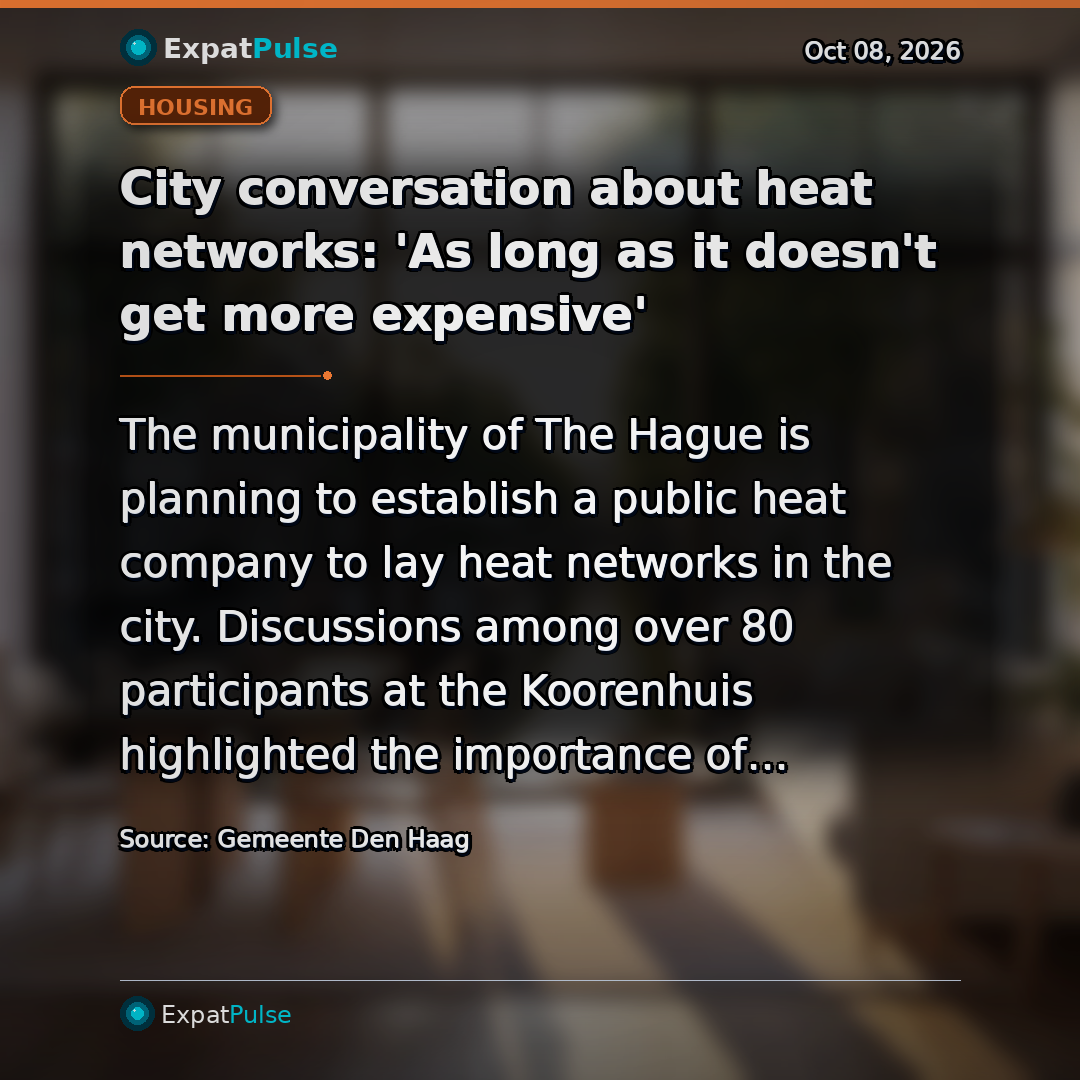 City conversation about heat networks: 'As long as it doesn't get more expensive'