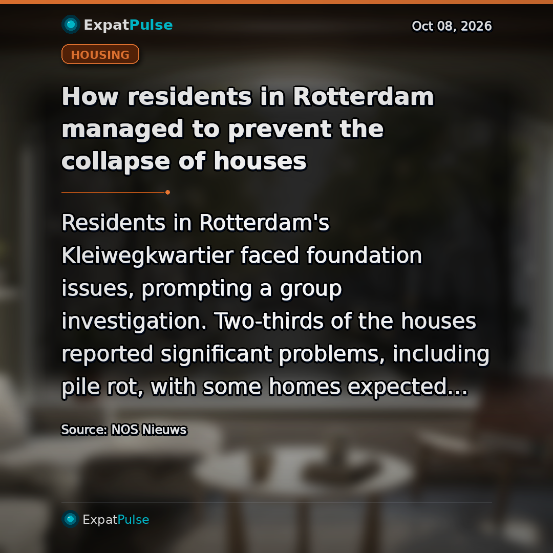 How residents in Rotterdam managed to prevent the collapse of houses