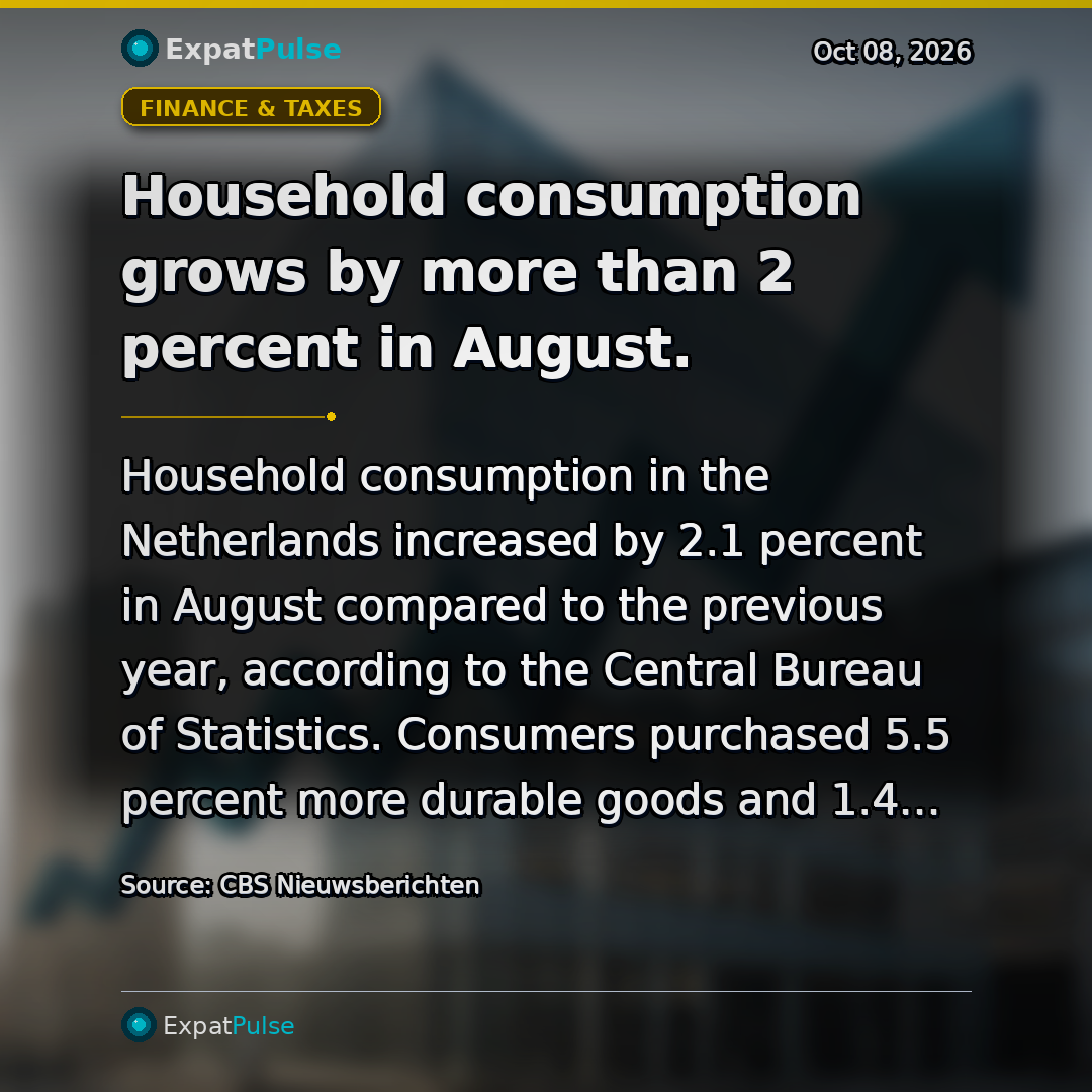 Household consumption grows by more than 2 percent in August.