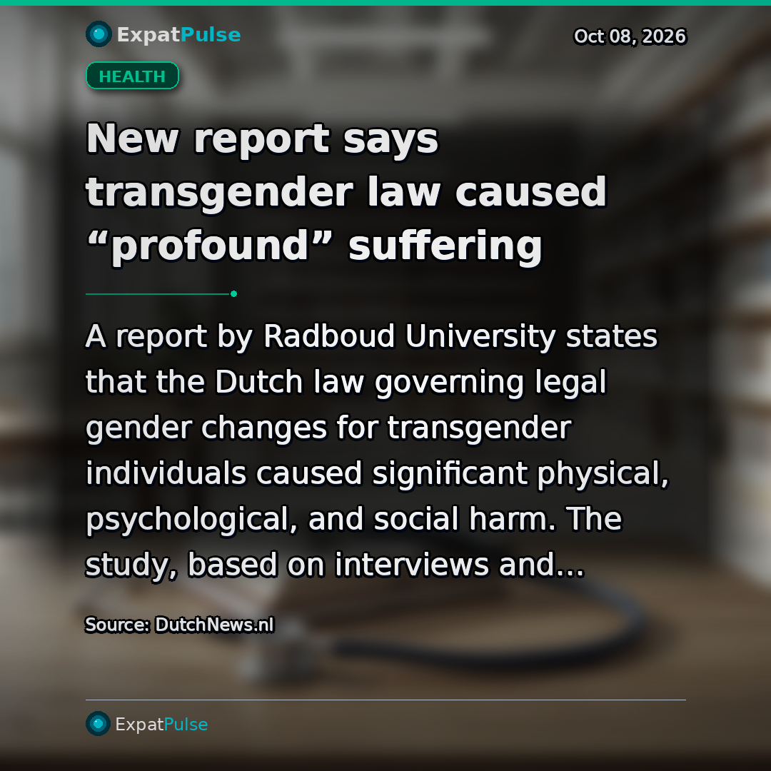 New report says transgender law caused “profound” suffering