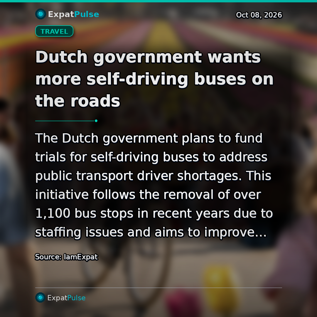 Dutch government wants more self-driving buses on the roads