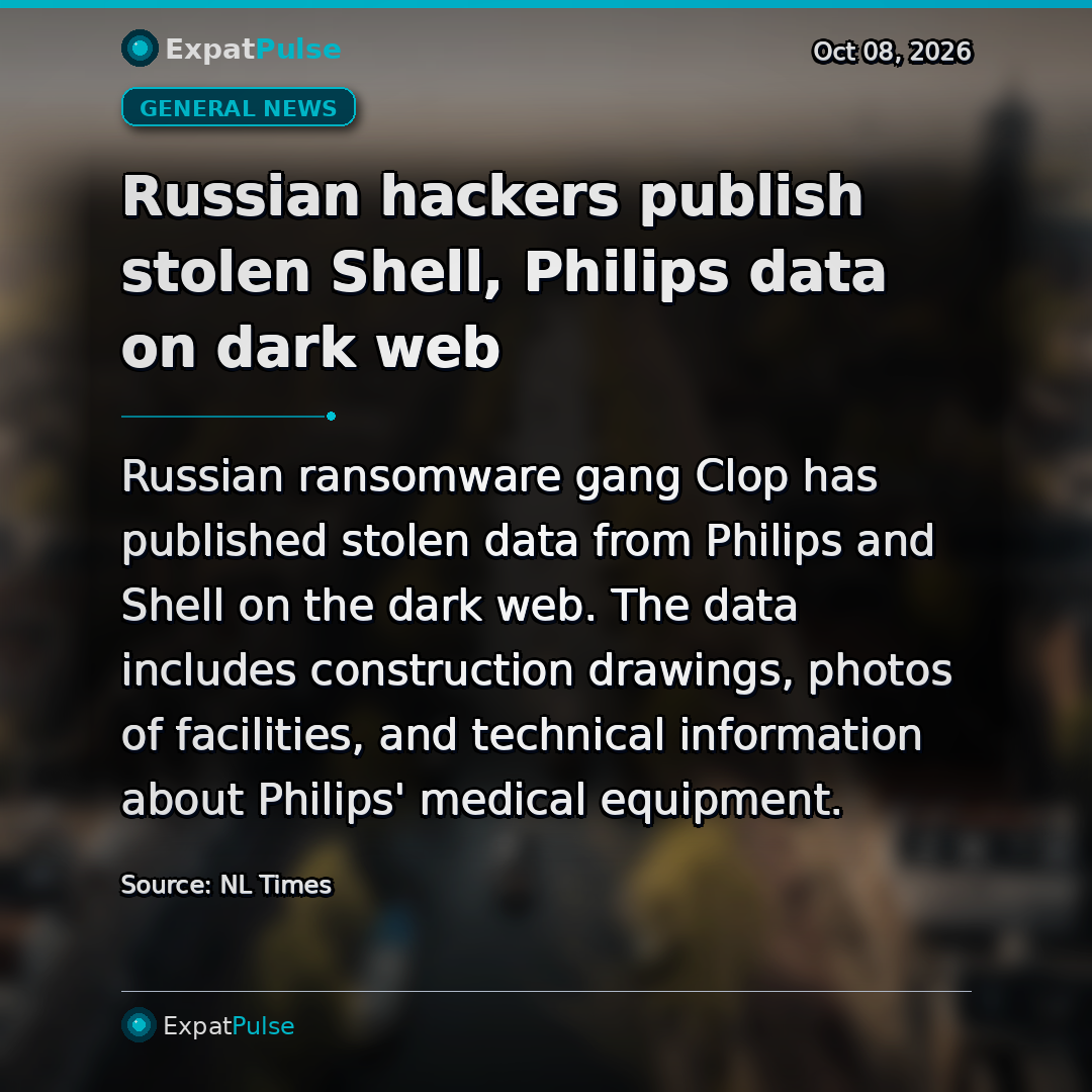 Russian hackers publish stolen Shell, Philips data on dark web