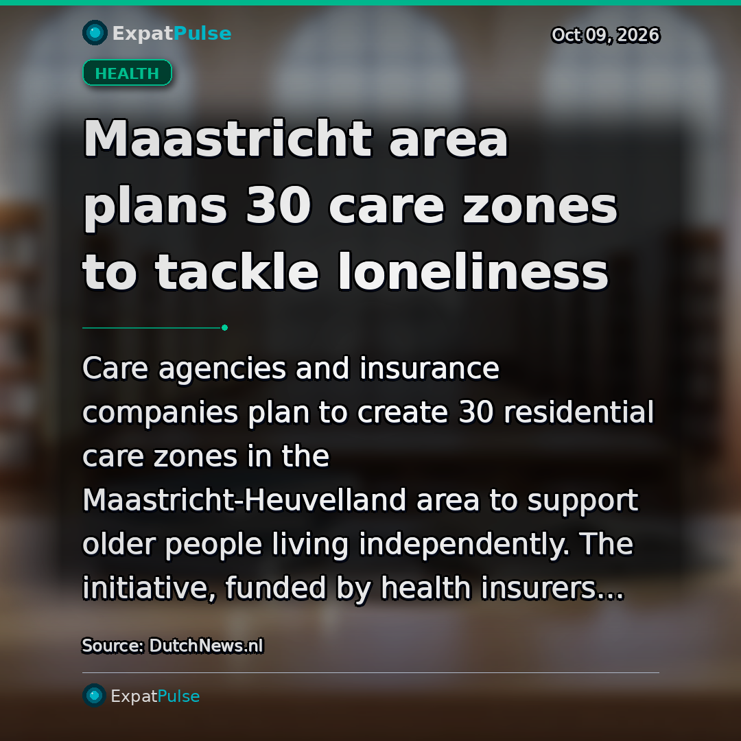 Maastricht area plans 30 care zones to tackle loneliness