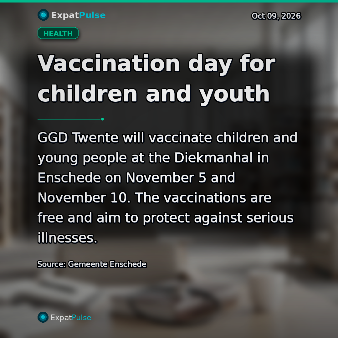 Vaccination day for children and youth