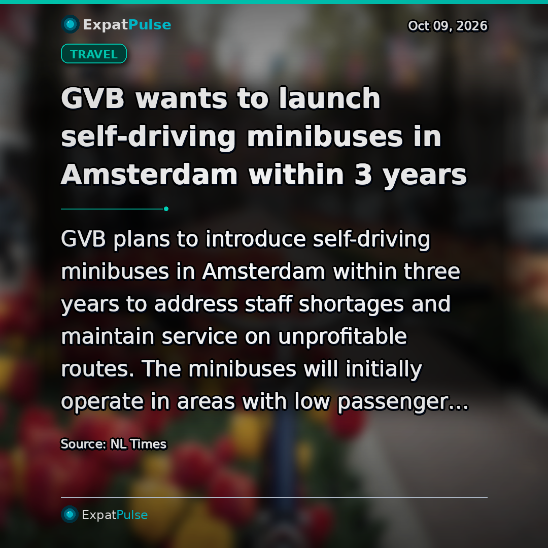 GVB wants to launch self-driving minibuses in Amsterdam within 3 years