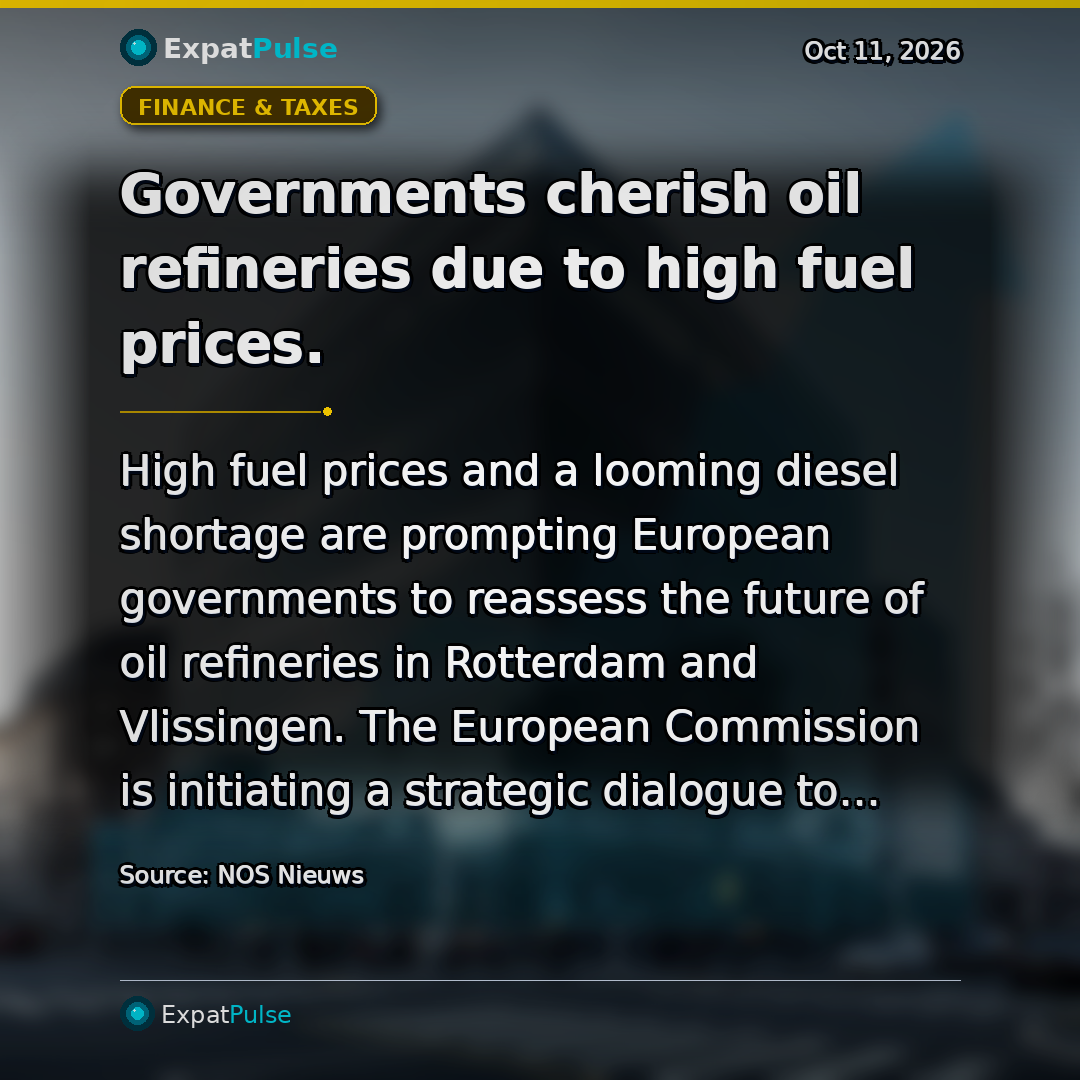 Governments cherish oil refineries due to high fuel prices.