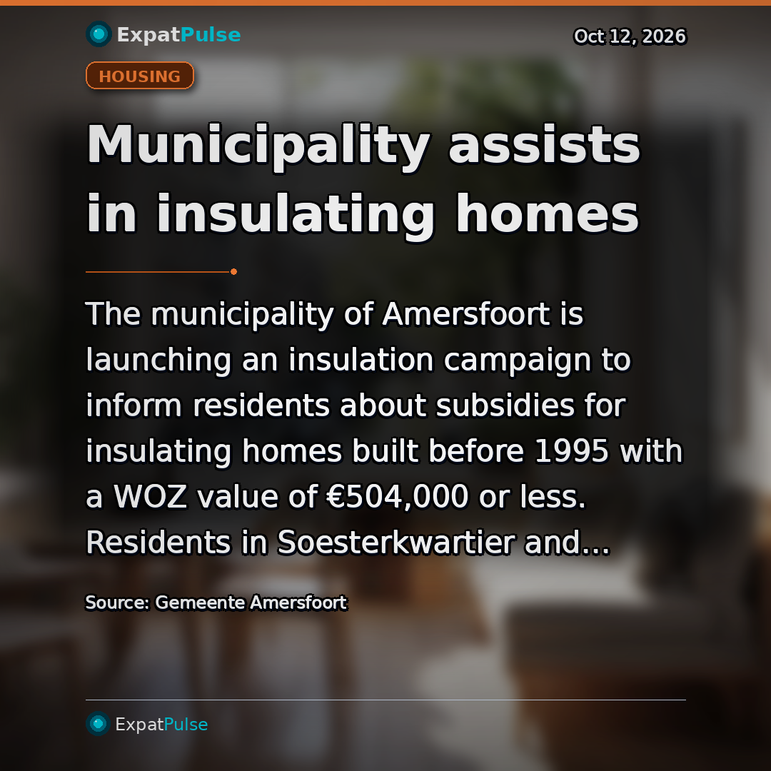 Municipality assists in insulating homes