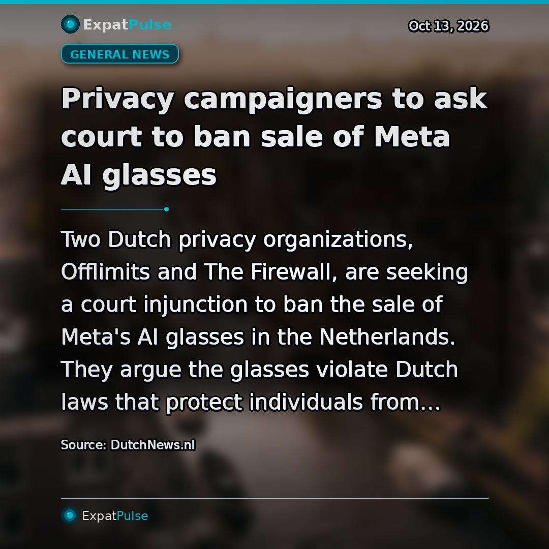 Privacy campaigners to ask court to ban sale of Meta AI glasses