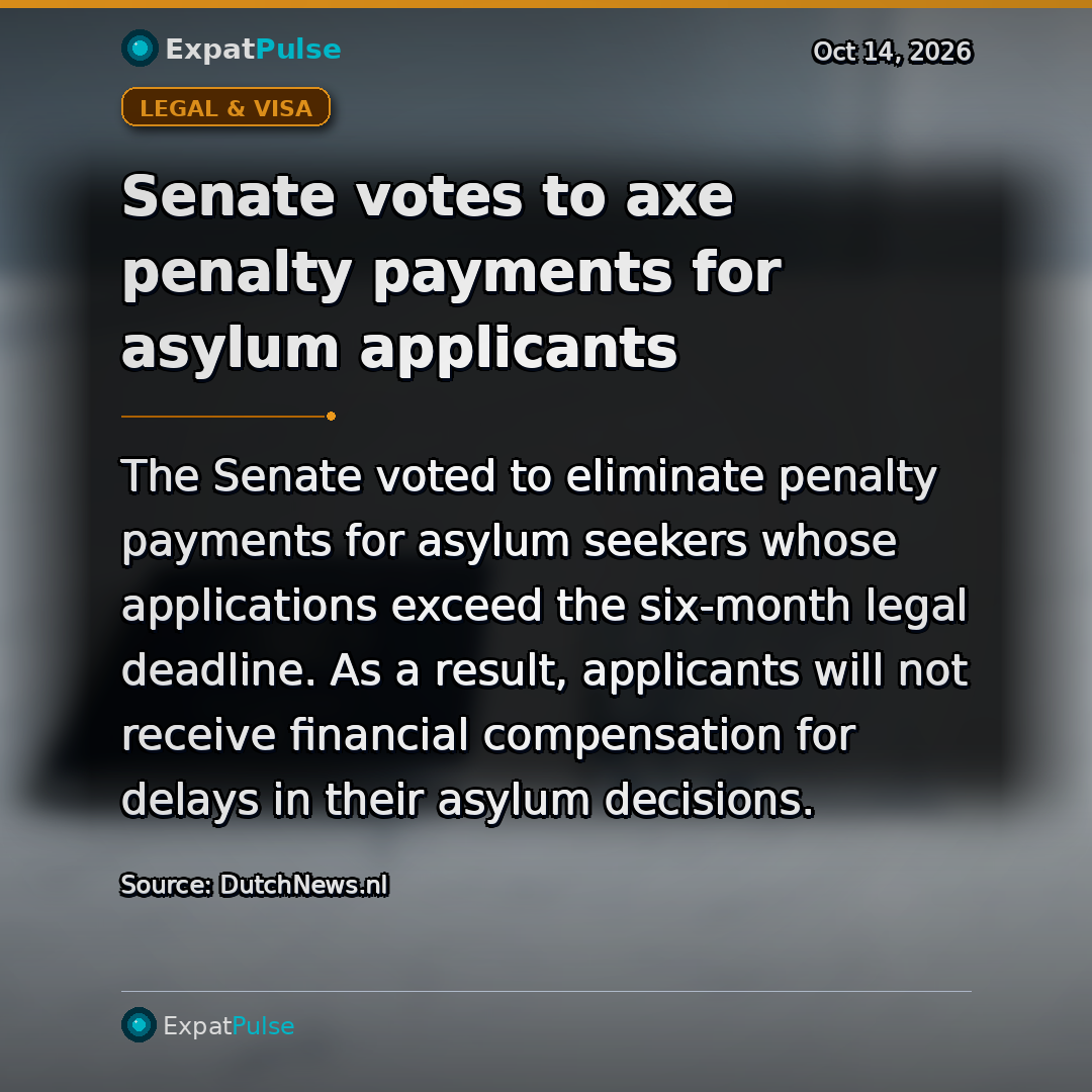 Senate votes to axe penalty payments for asylum applicants