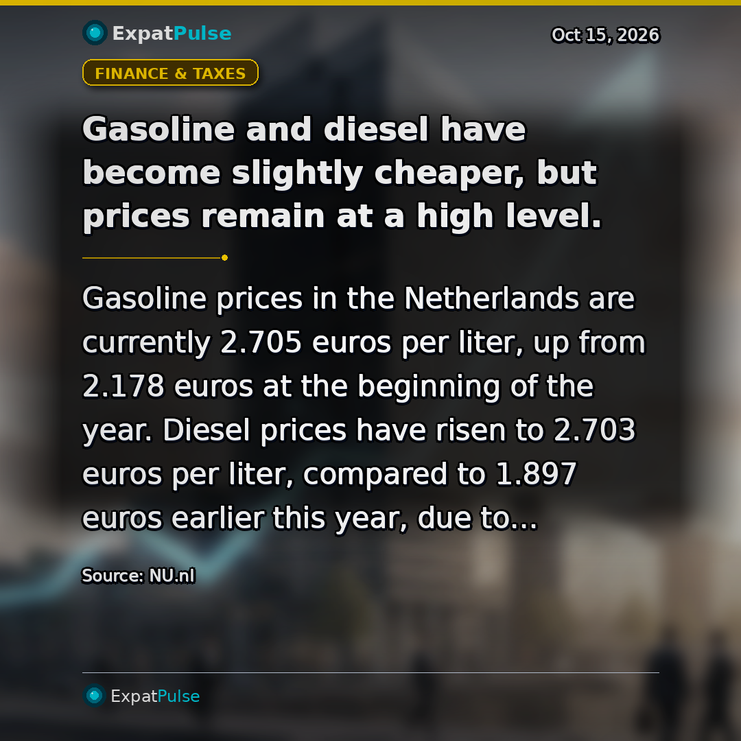 Gasoline and diesel have become slightly cheaper, but prices remain at a high level.