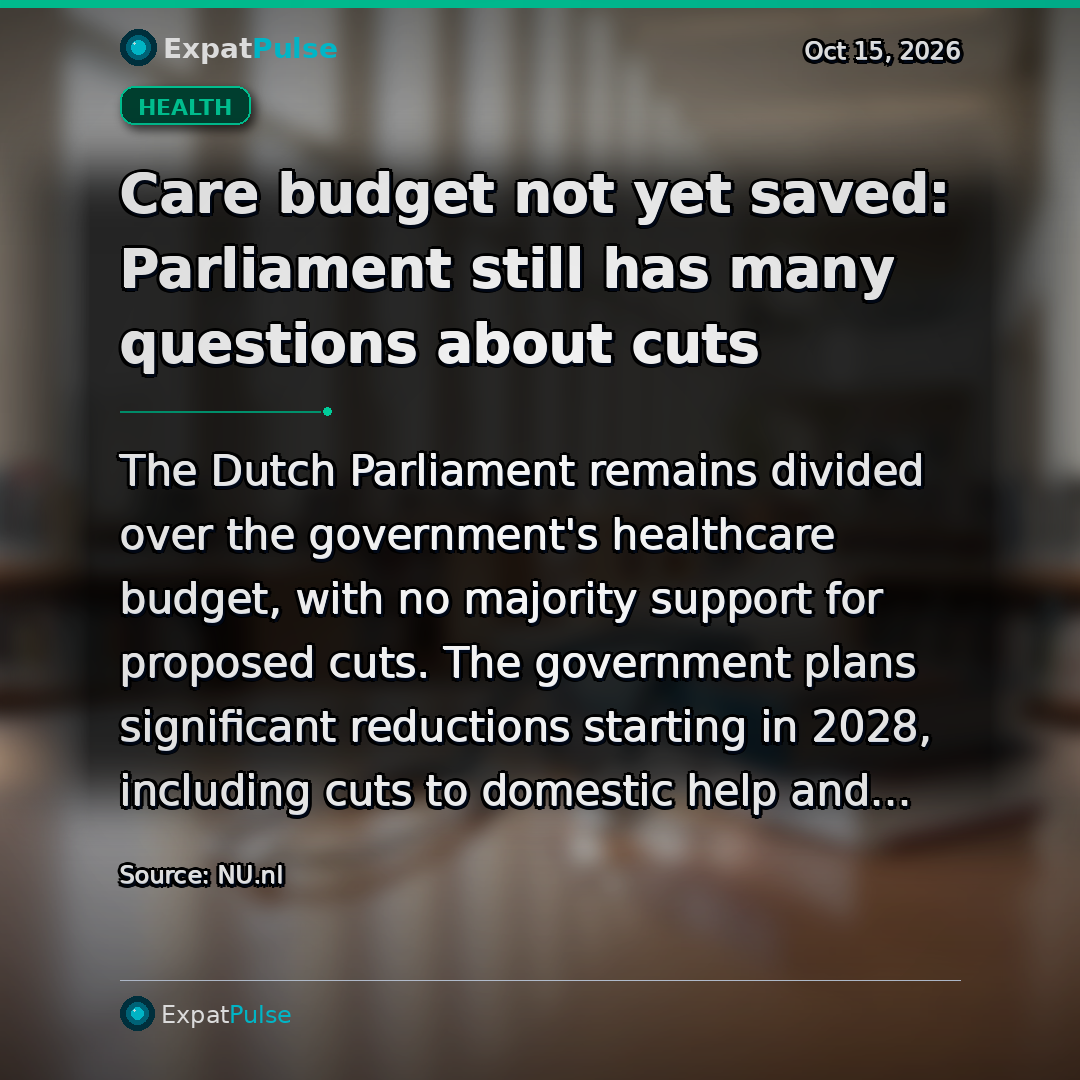 Care budget not yet saved: Parliament still has many questions about cuts