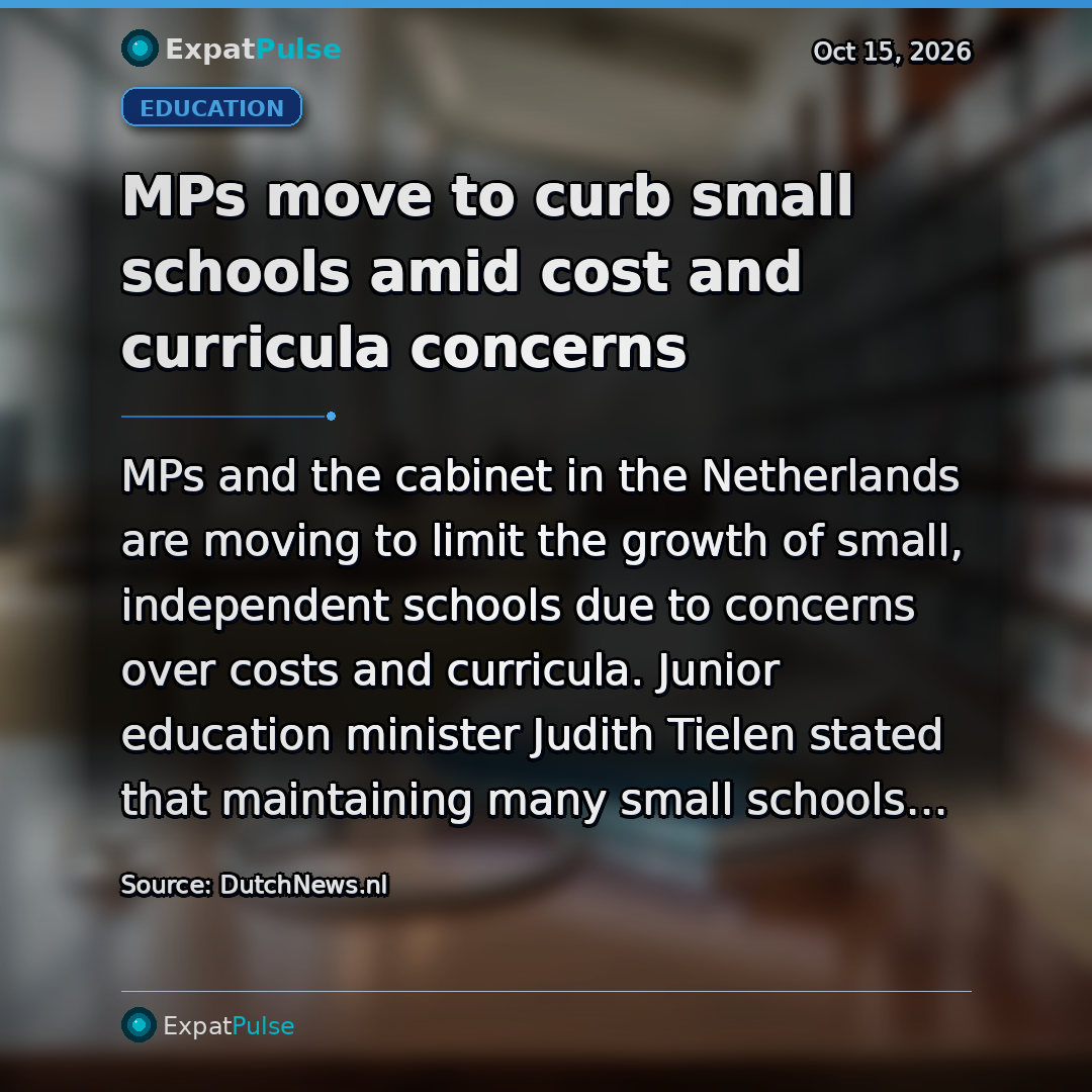 MPs move to curb small schools amid cost and curricula concerns