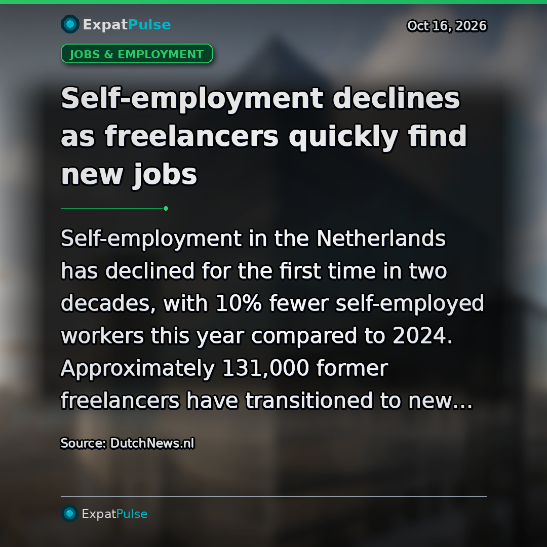 Self-employment declines as freelancers quickly find new jobs