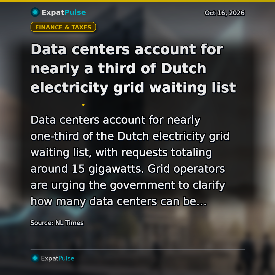 Data centers account for nearly a third of Dutch electricity grid waiting list