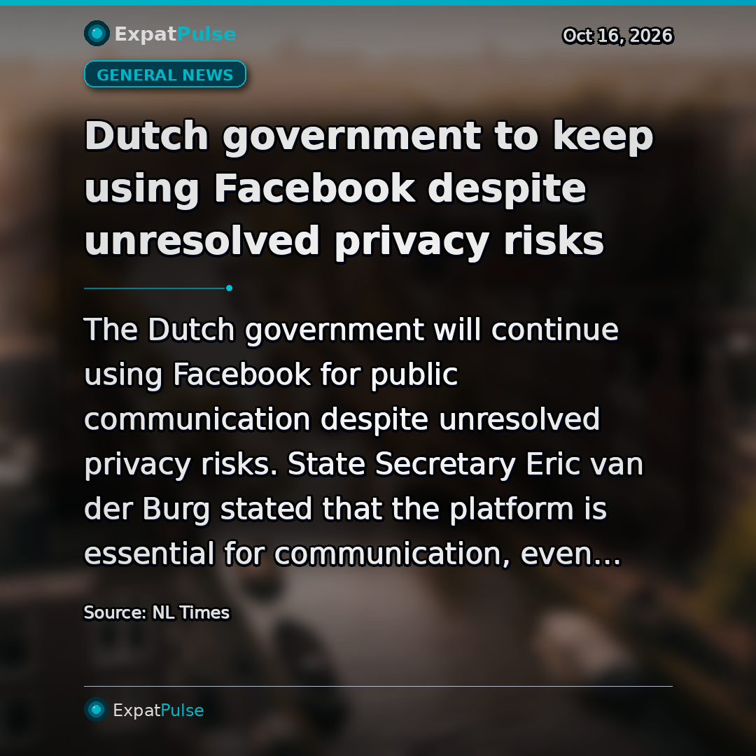 Dutch government to keep using Facebook despite unresolved privacy risks