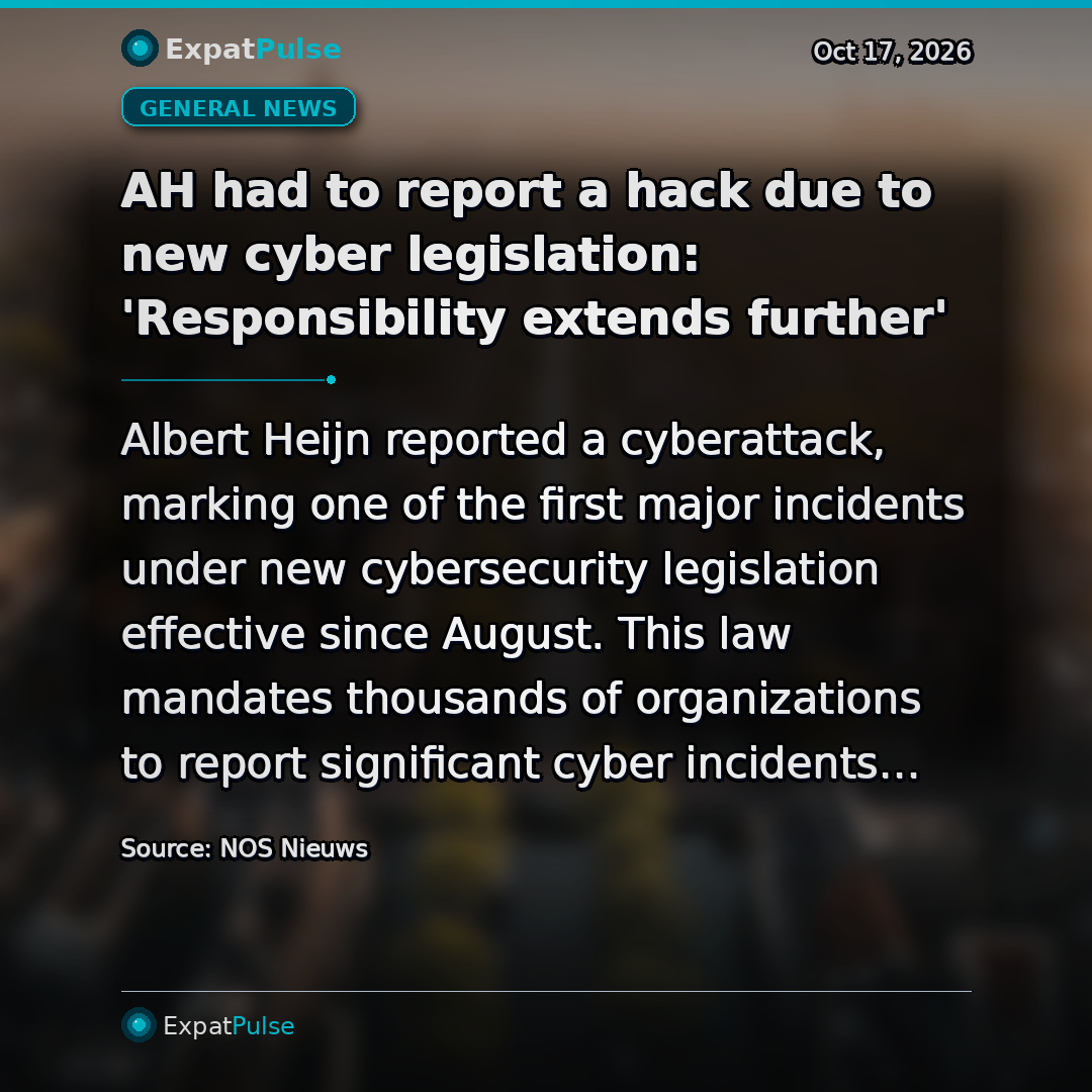 AH had to report a hack due to new cyber legislation: 'Responsibility extends further'