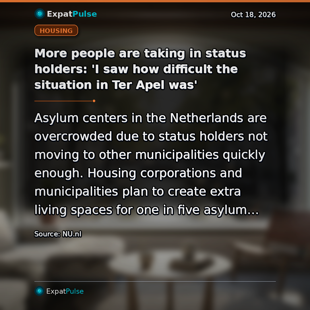 More people are taking in status holders: 'I saw how difficult the situation in Ter Apel was'