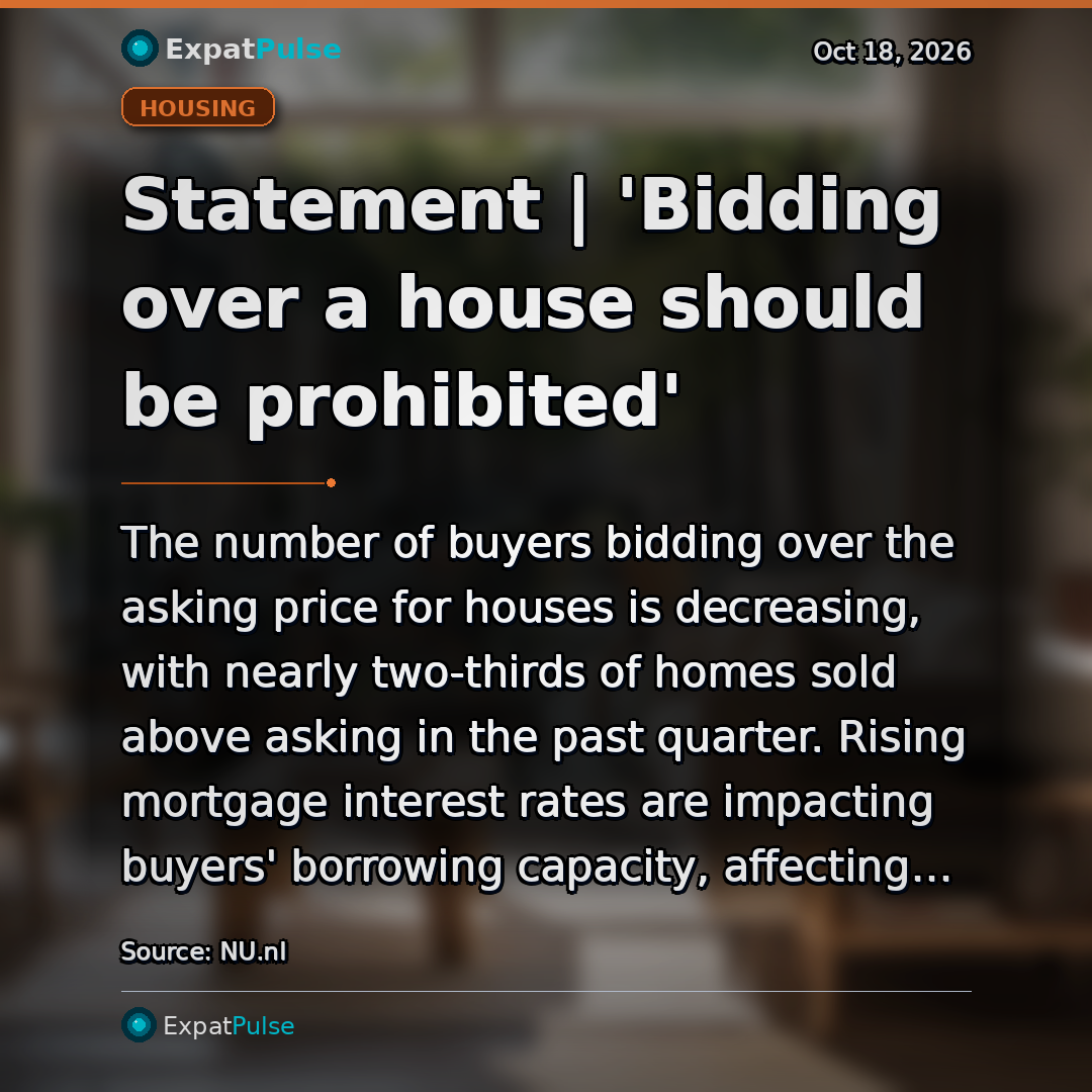 Statement | 'Bidding over a house should be prohibited'