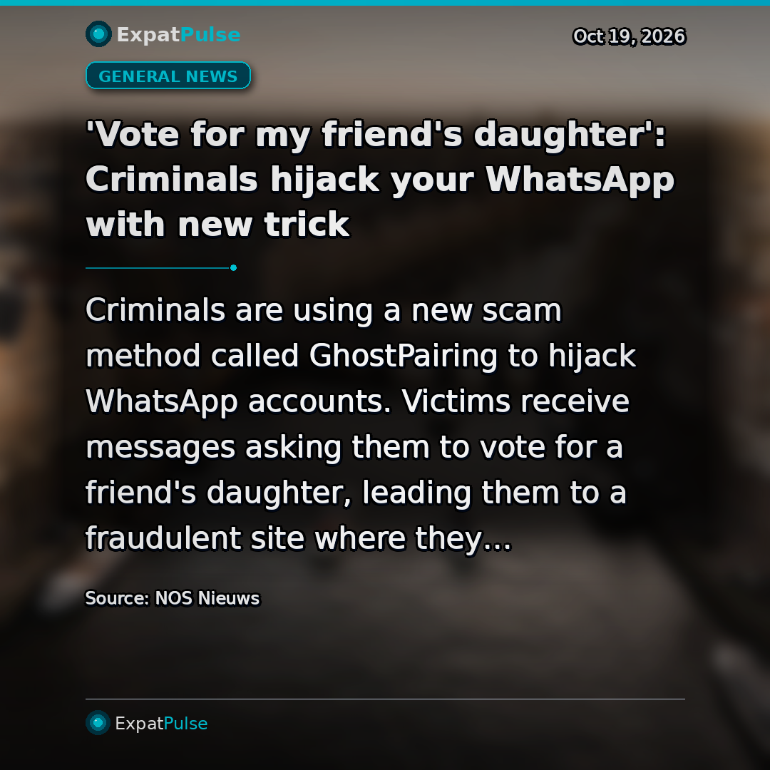 'Vote for my friend's daughter': Criminals hijack your WhatsApp with new trick