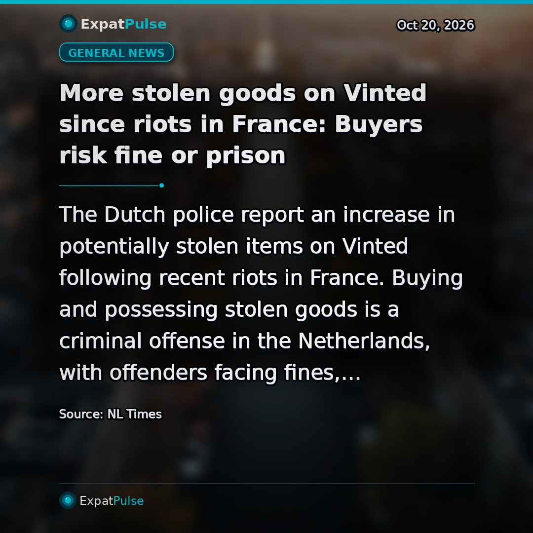 More stolen goods on Vinted since riots in France: Buyers risk fine or prison