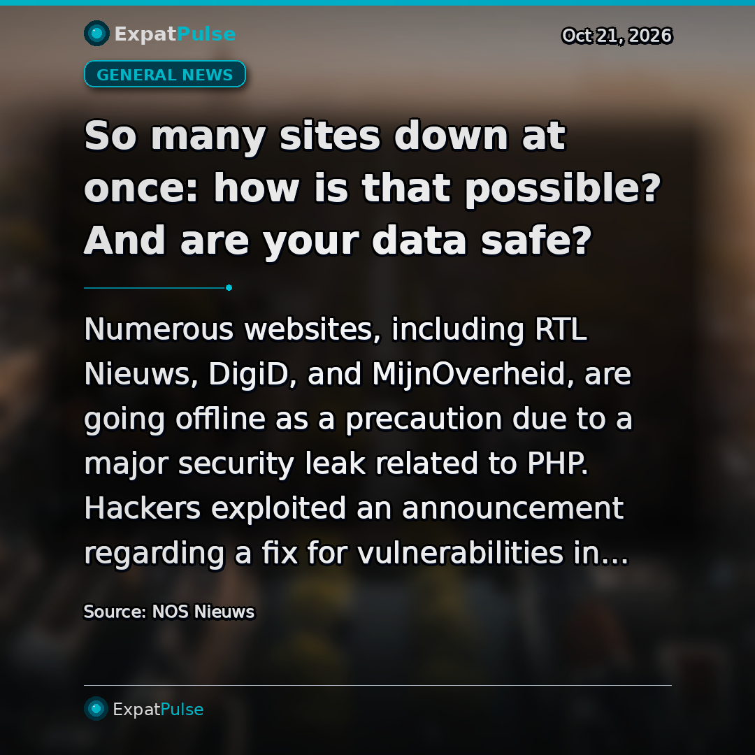 So many sites down at once: how is that possible? And are your data safe?