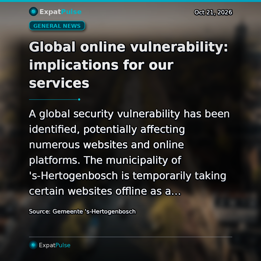 Global online vulnerability: implications for our services