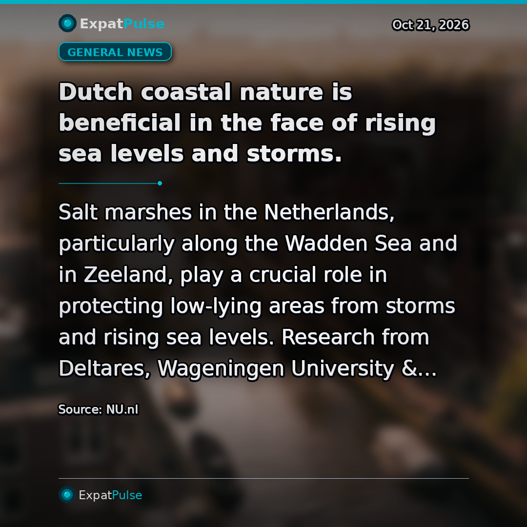Dutch coastal nature is beneficial in the face of rising sea levels and storms.