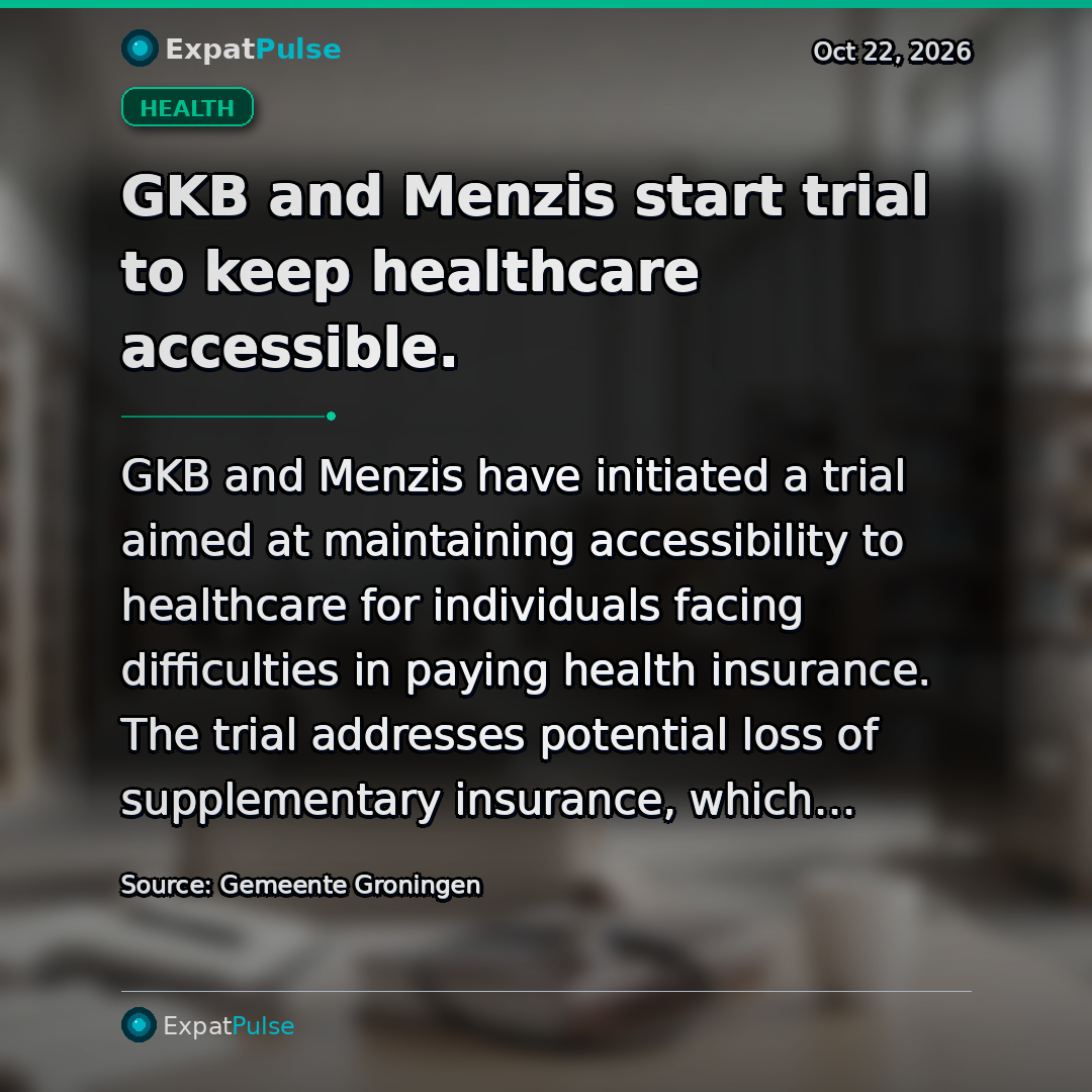 GKB and Menzis start trial to keep healthcare accessible.