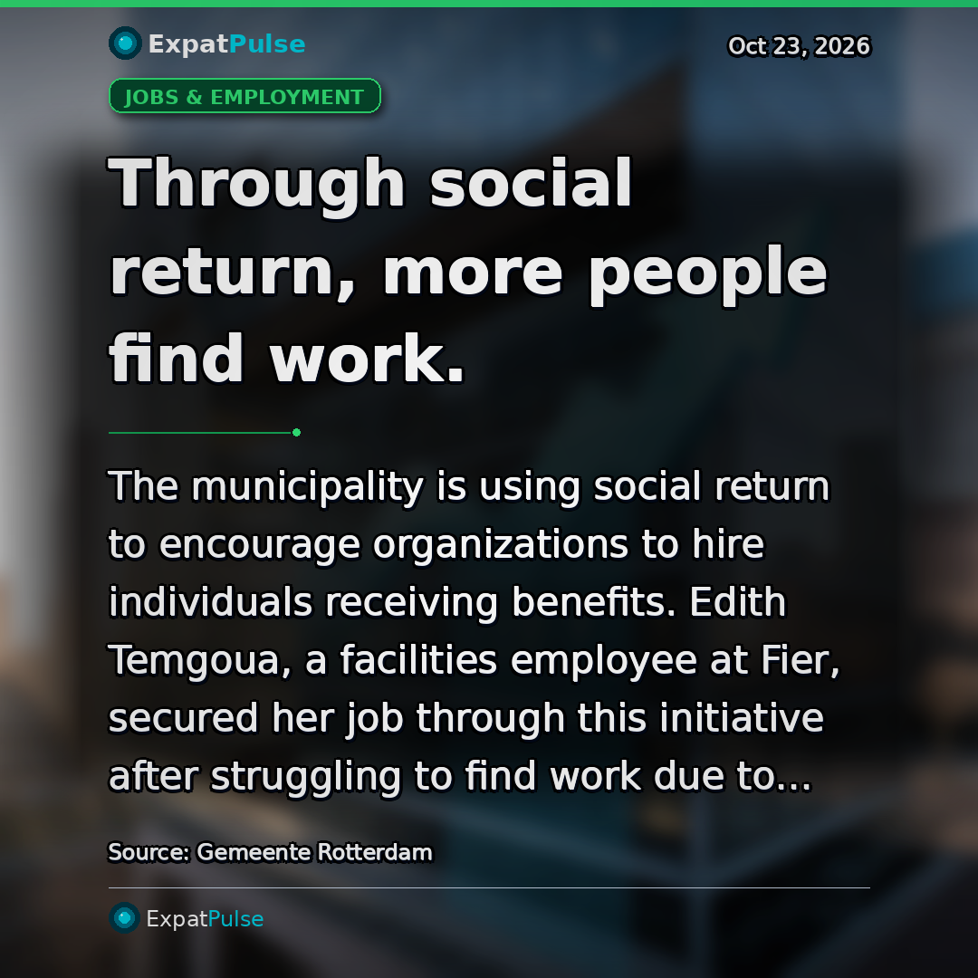 Through social return, more people find work.
