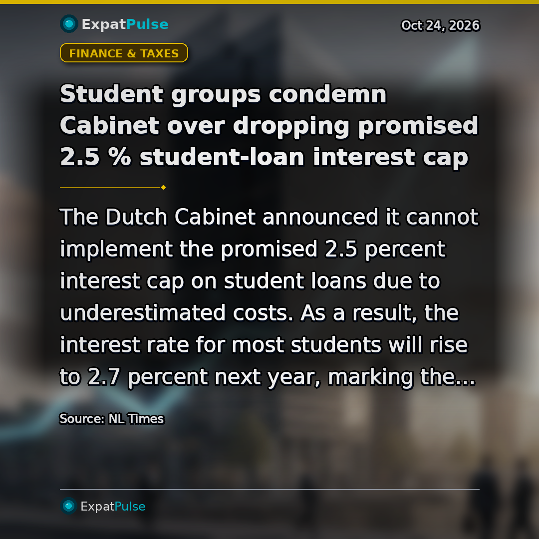 Student groups condemn Cabinet over dropping promised 2.5 % student-loan interest cap