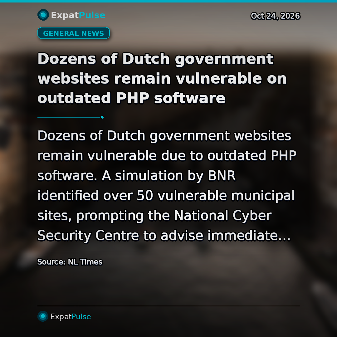 Dozens of Dutch government websites remain vulnerable on outdated PHP software