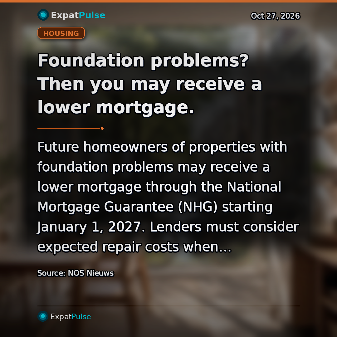 Foundation problems? Then you may receive a lower mortgage.