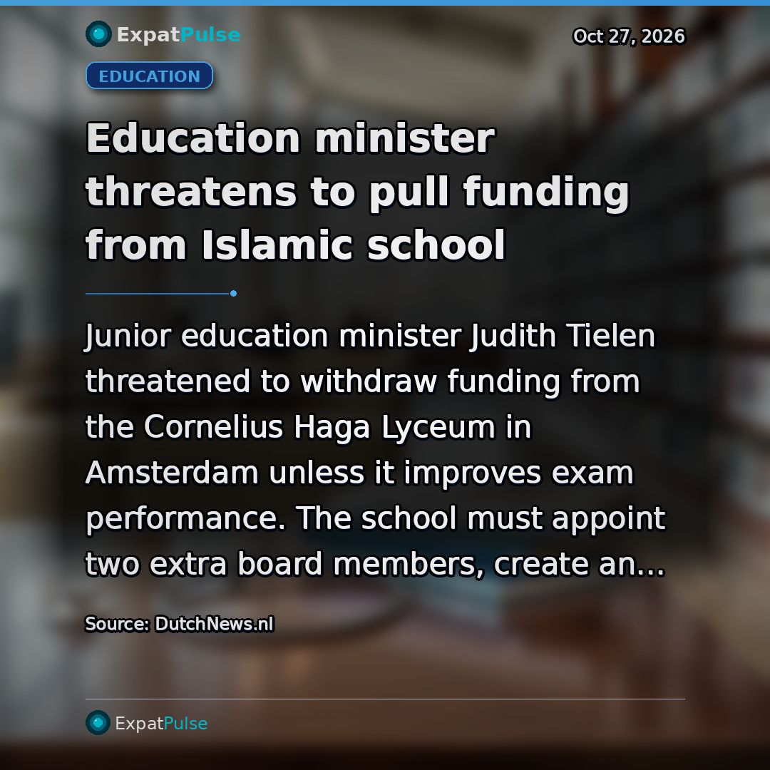 Education minister threatens to pull funding from Islamic school