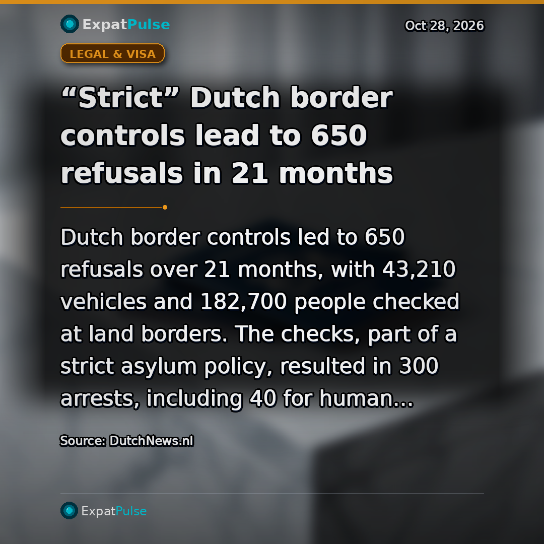 “Strict” Dutch border controls lead to 650 refusals in 21 months