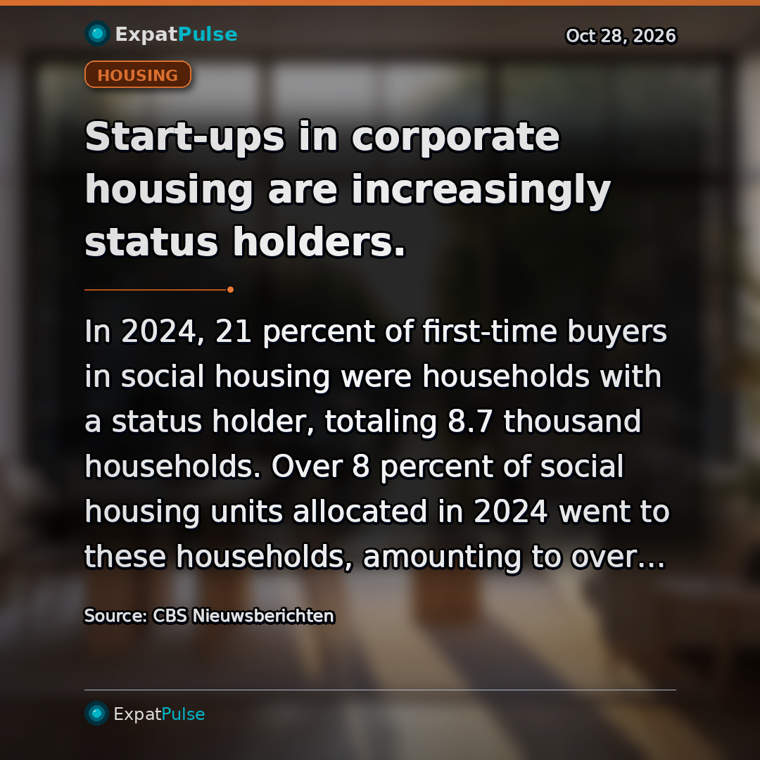 Start-ups in corporate housing are increasingly status holders.