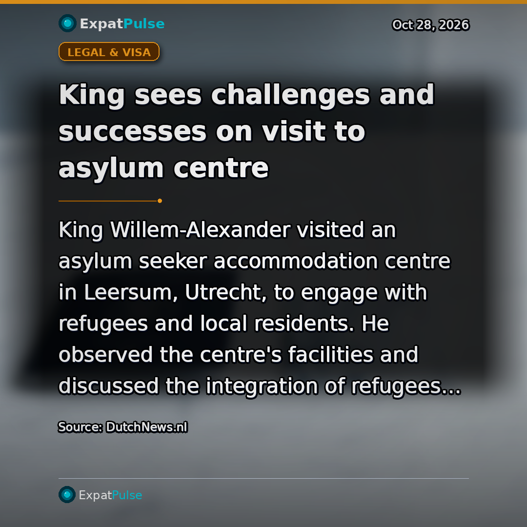 King sees challenges and successes on visit to asylum centre