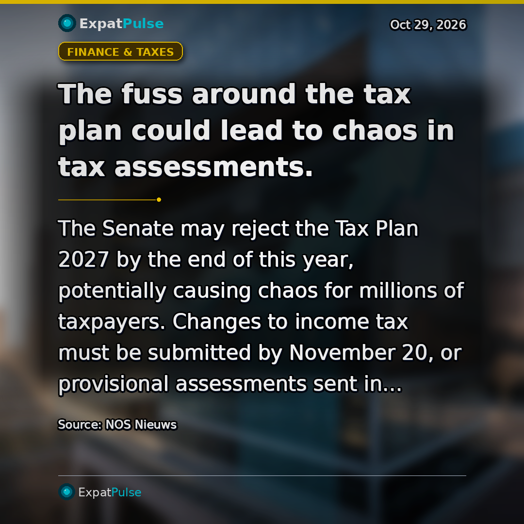 The fuss around the tax plan could lead to chaos in tax assessments.