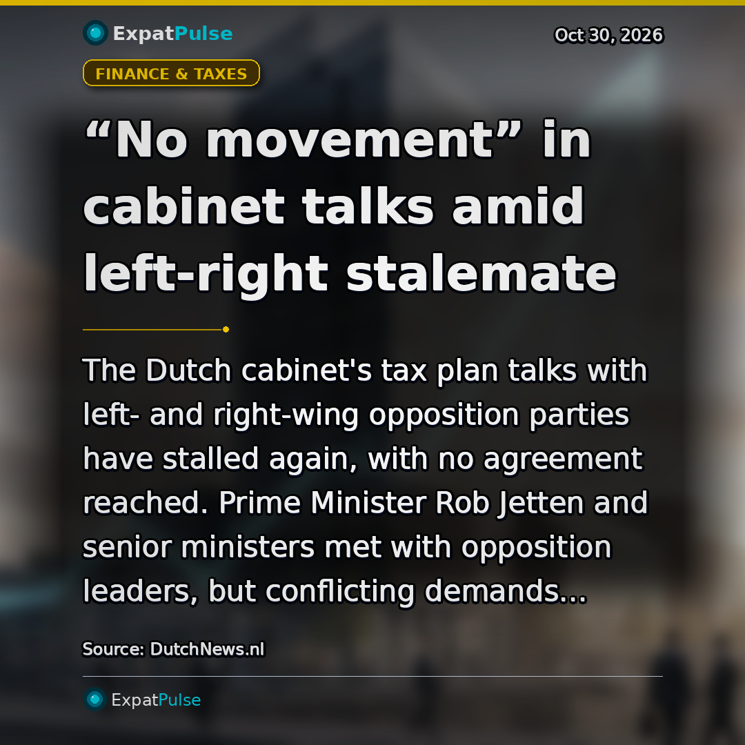 “No movement” in cabinet talks amid left-right stalemate
