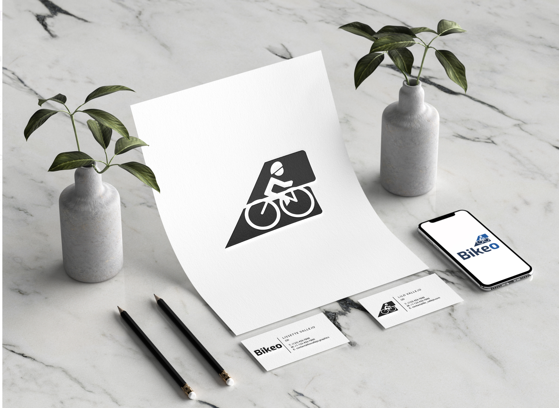 Bikeo brand identity