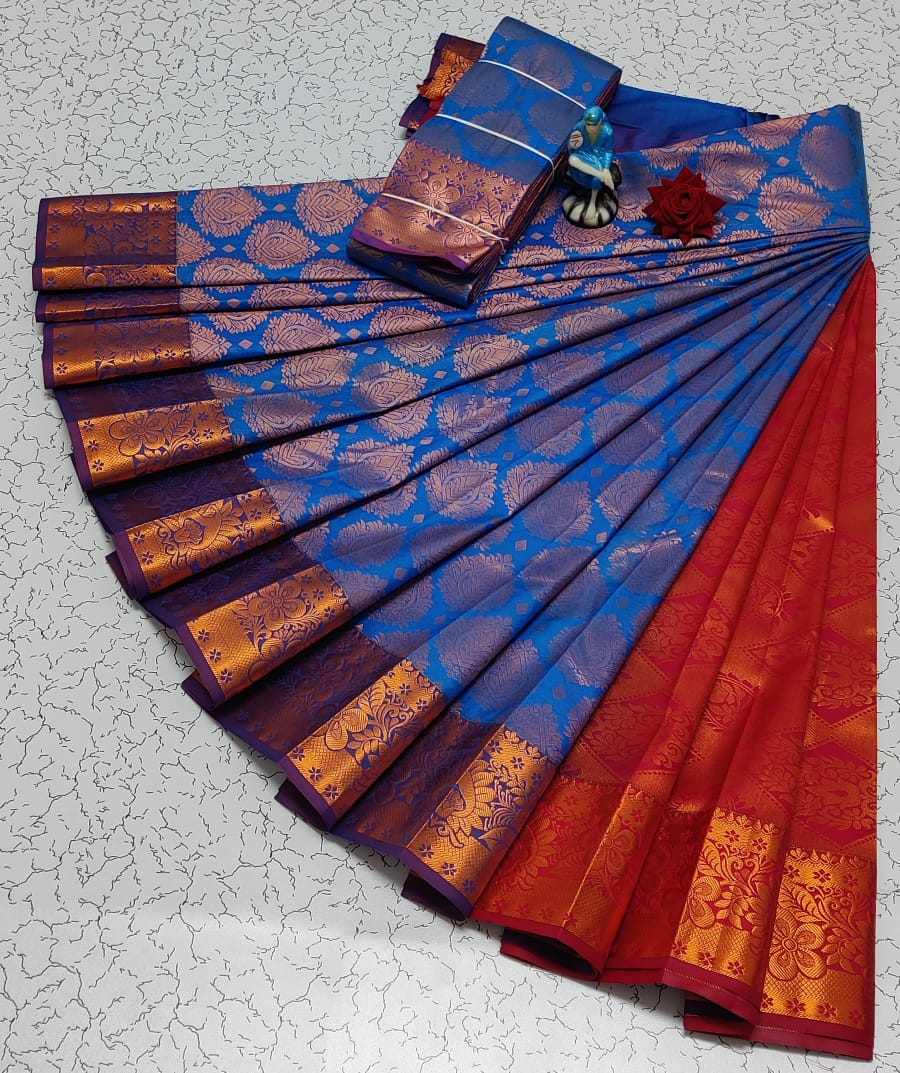 Draping a silk saree