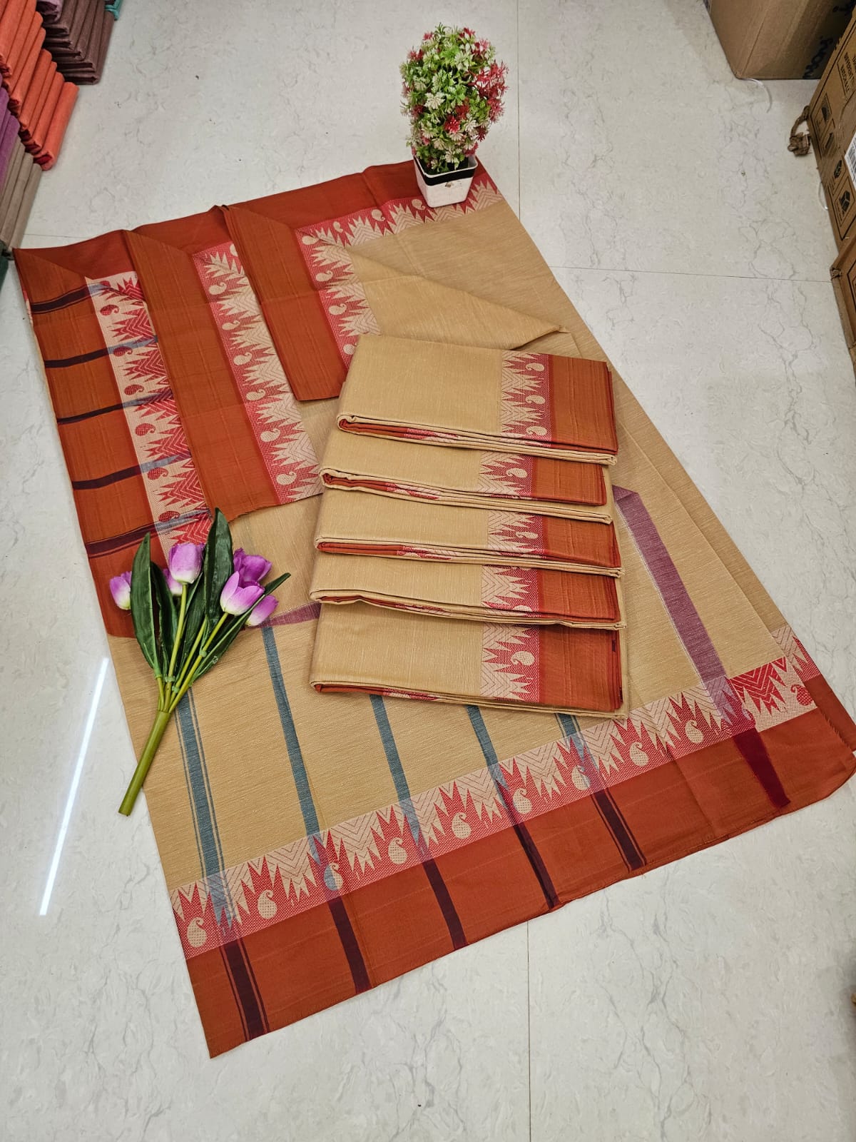 Cotton saree