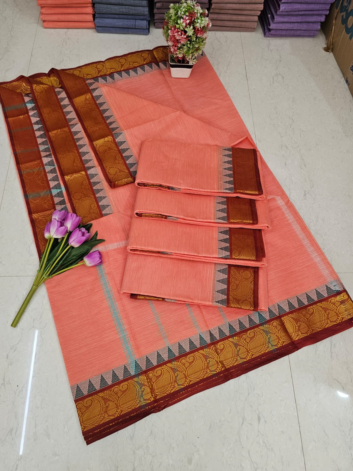 Cotton saree