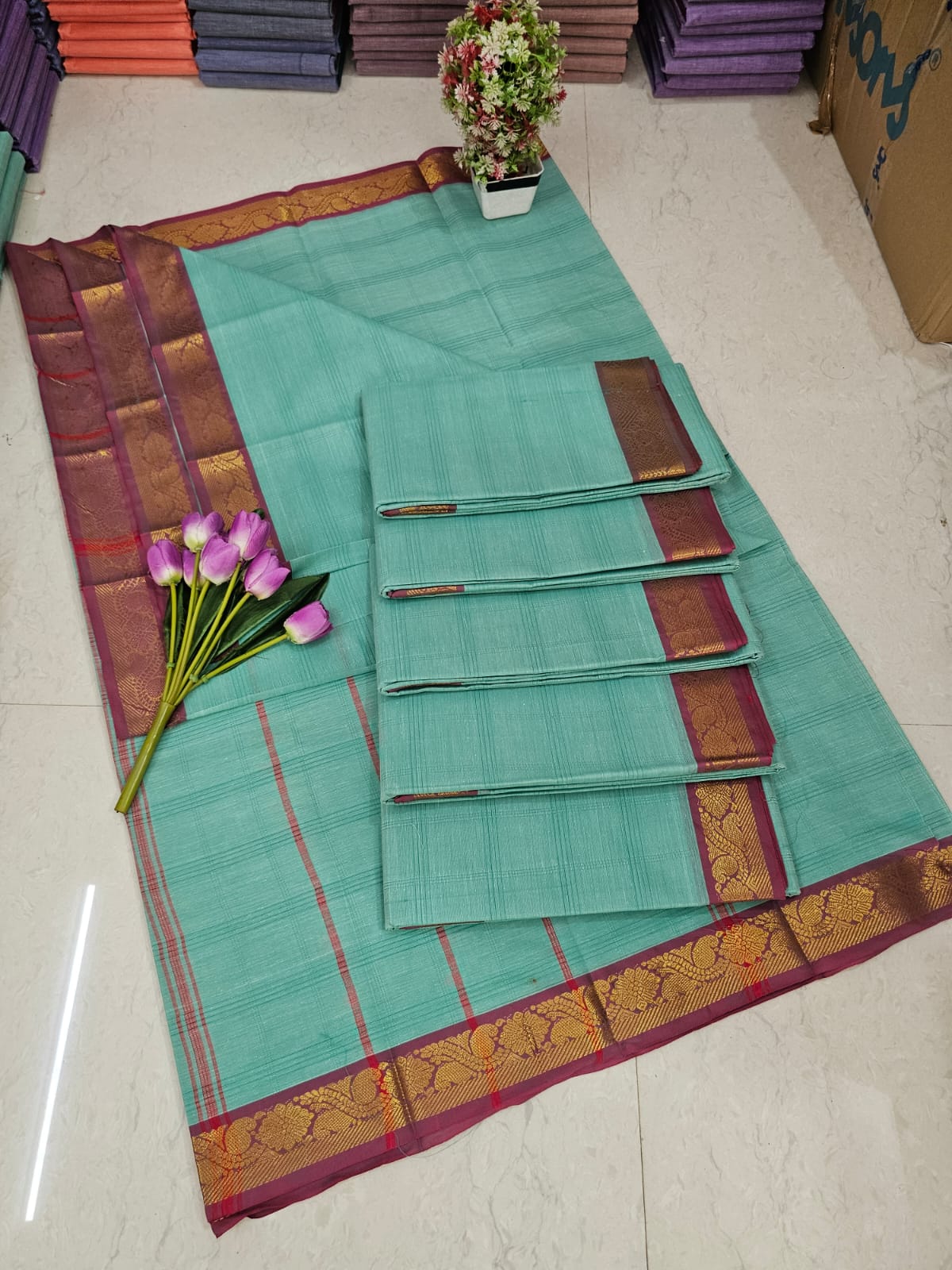 Cotton saree