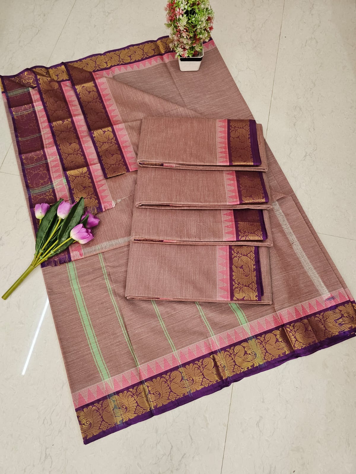 Cotton saree