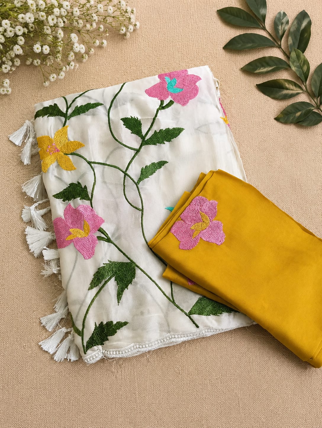 Embroidery sarees