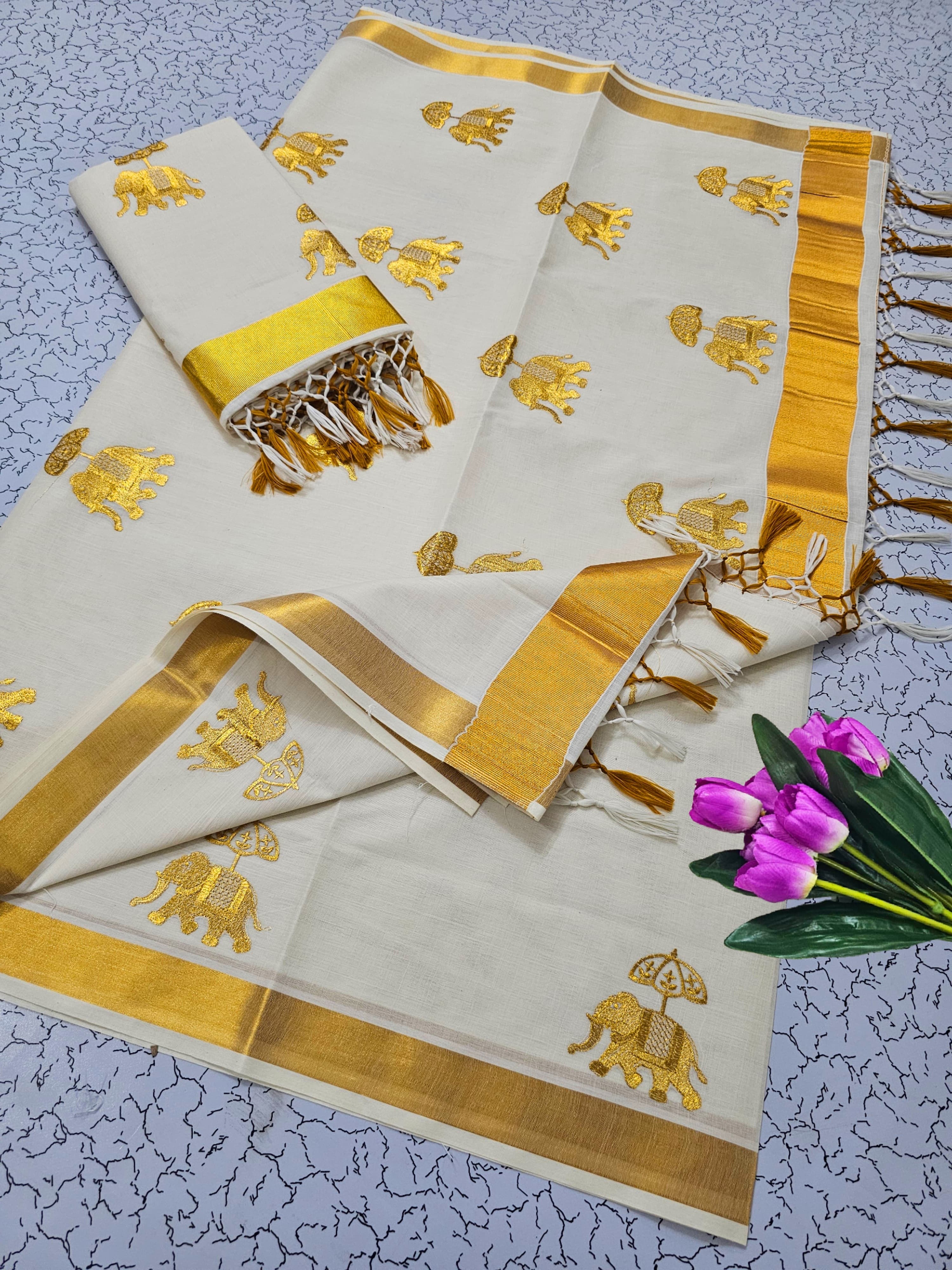 Kerala cotton sarees
